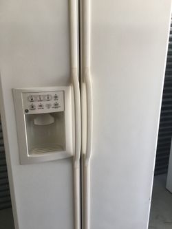 Ge beige refrigerator