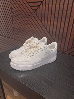 Men’s White Patent Leather Air Force 1 Sz 10.5