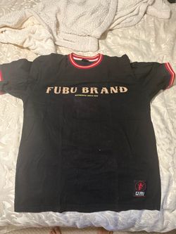 FUBU Brand Black Ringer T-Shirt