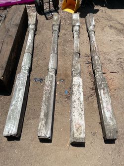 Vintage porch columns.