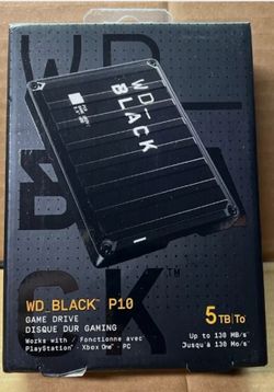 WD_BLACK 5TB P10 Game Drive, Portable External Hard Drive,
