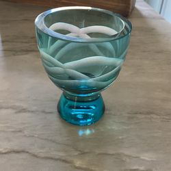 Evolution By Waterford Art Glass Pedestal Bowl