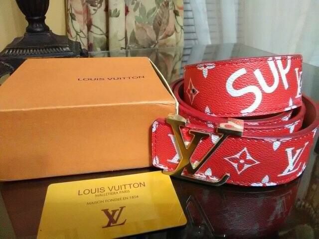 Men’s LV Supreme Belt Originally $3000 only $850 Obo !!!