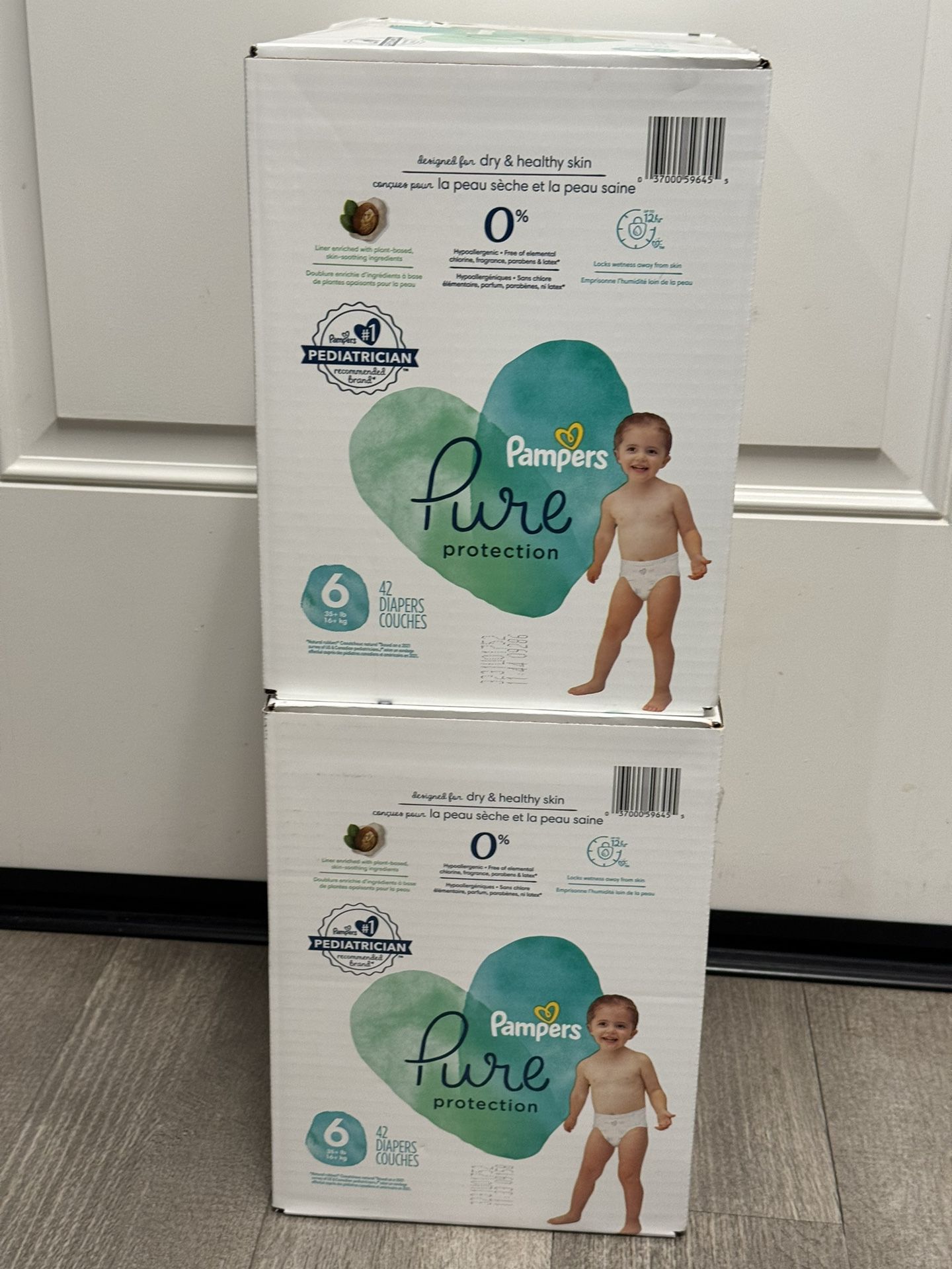 Pampers Pure Size 6 Diapers (84 Total)