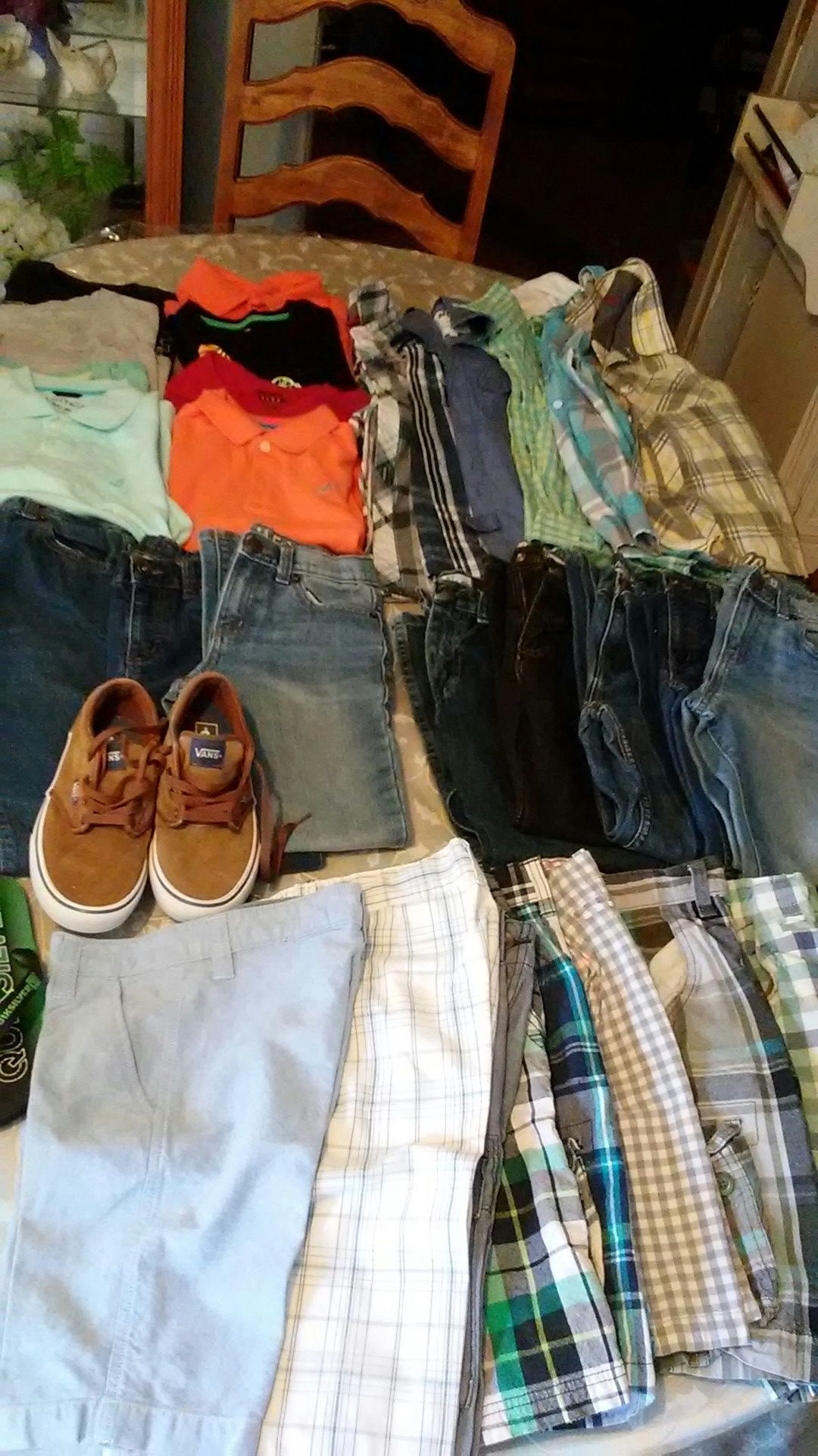 nautica,quicksliver,vans clothes and shoes