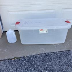 Large Rubbermaid Latchable Storage Box |  95 Quart Storage Bin | Storage Container 