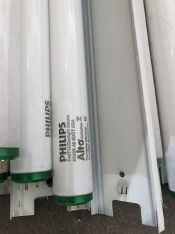 Fluorescence Lights Tracks and Bulbs 8ft each