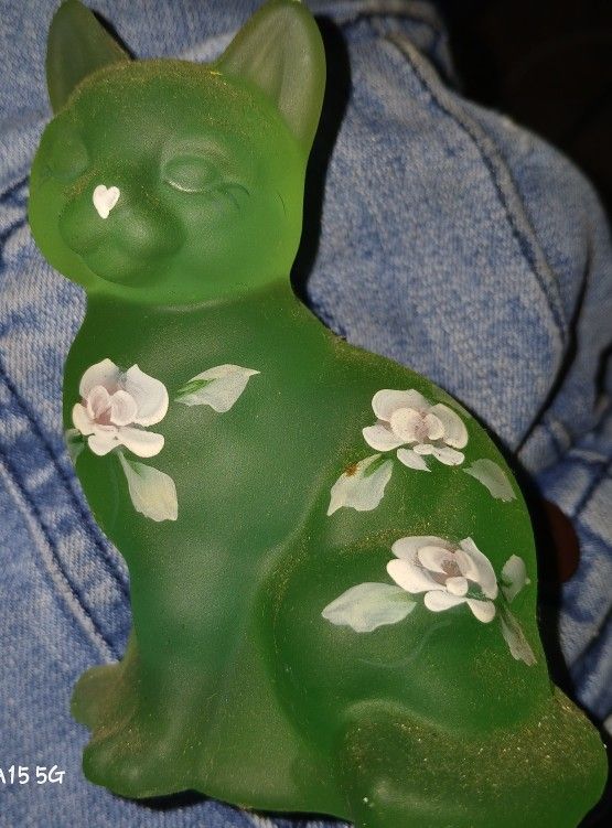 Sean Fenton Frosted Glass Cat