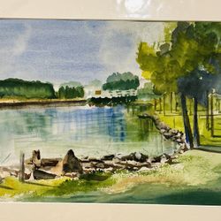 ‘Along the Potomac’ Water Color From Local Artist