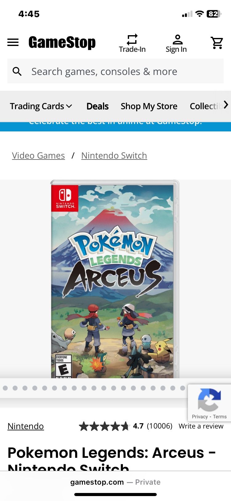 Pokémon Legends Arceus