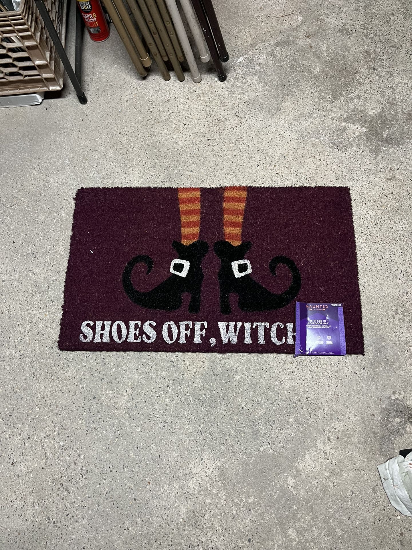 Halloween Witch Welcome Mat