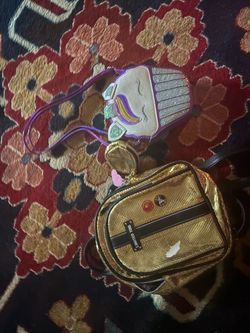 Limited Too Gold Mini Bag and Unicorn Purse Set
