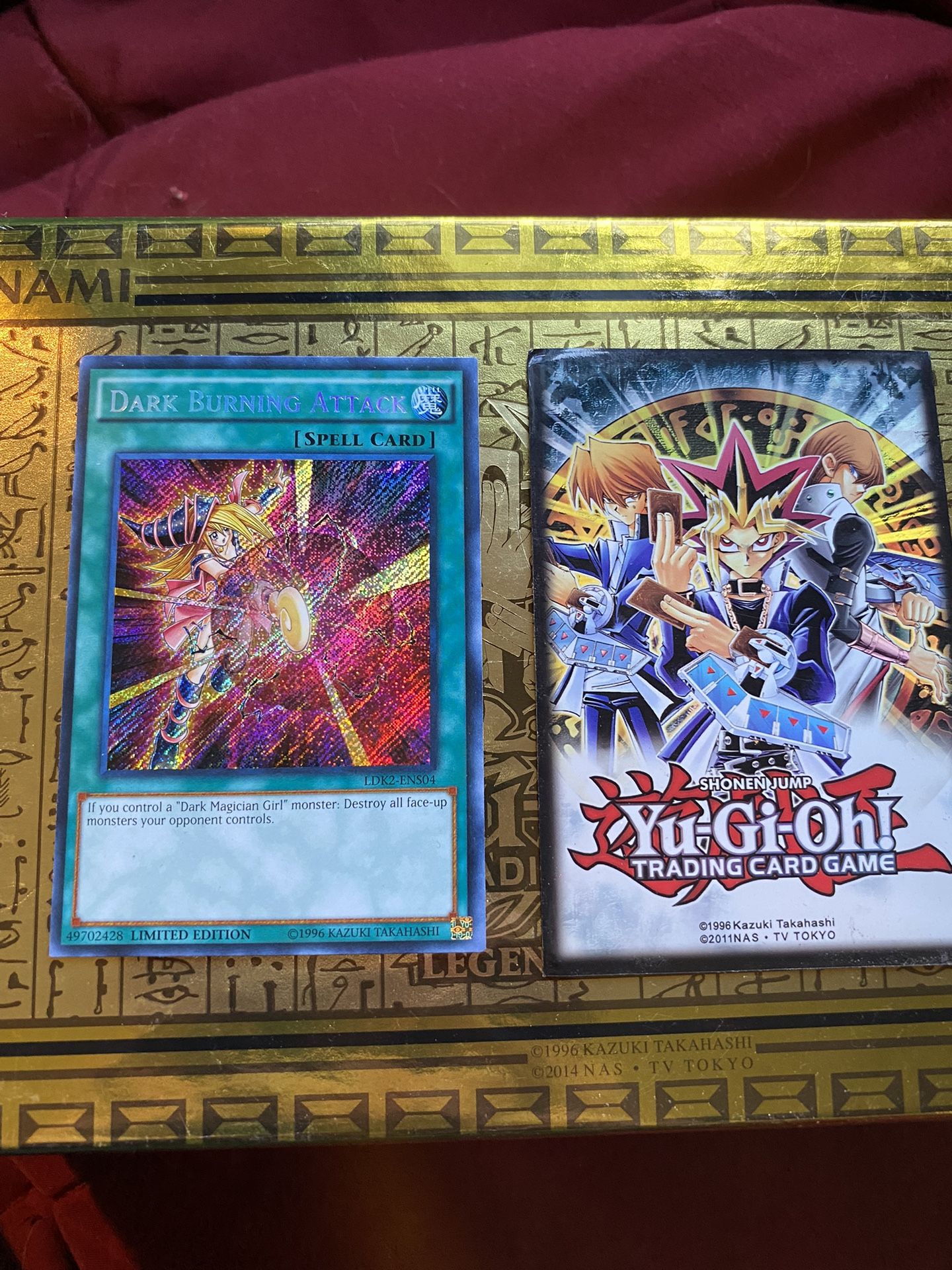 YuGiOh “DARK BURNING ATTACK HOLO CARD MINT CONDITION