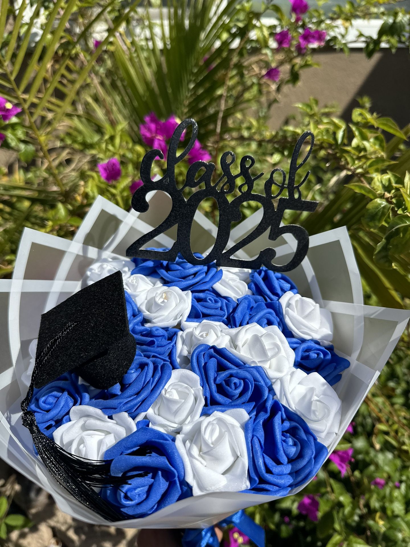 Blue Grad/Father’s day Flower bouquet 💐