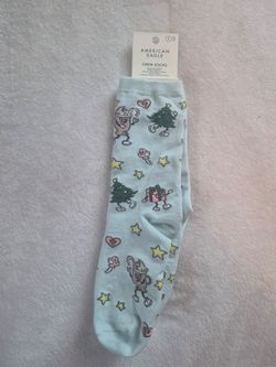 American Eagle Holiday Crew Socks