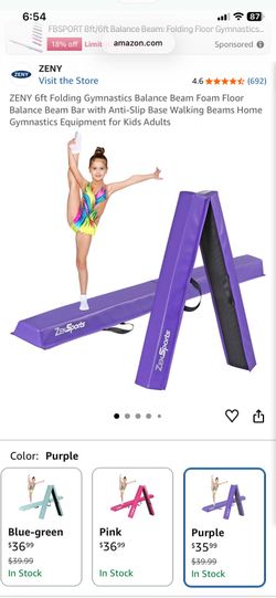 Foldable balance beam