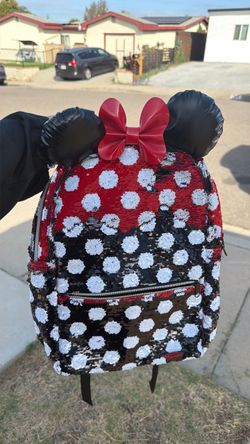 Minnie Mouse Sequin Mini Backpack Disney park