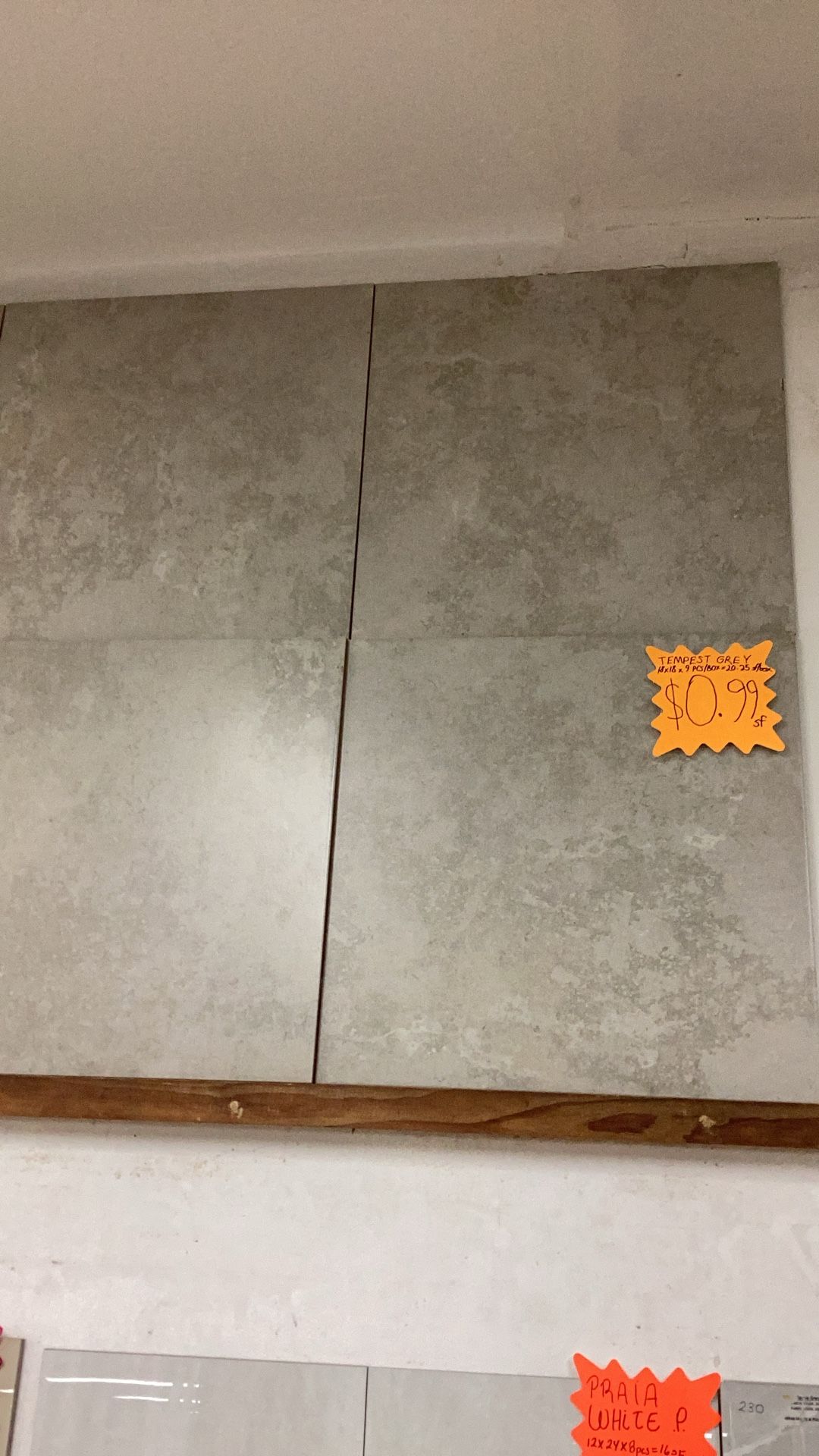 Tempest Grey 18x18 Matte