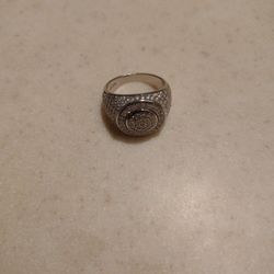 Moissanite 925 Silver Ring Size 10