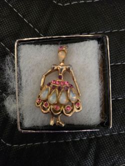 Vintage ballerina pin