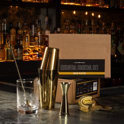 Essential Cocktail Set Gold Plated