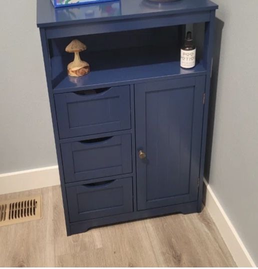 Blue Bathroom Stand