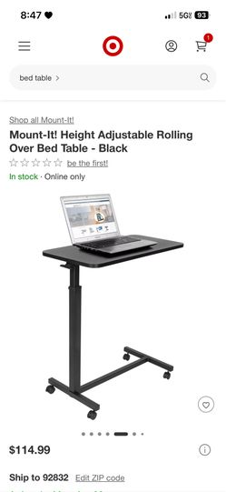 Adjustable Portable Desk/ Mesa Con Ruedas