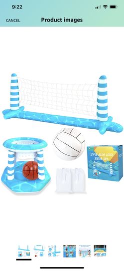 Inflatable Pool Volleyball Set