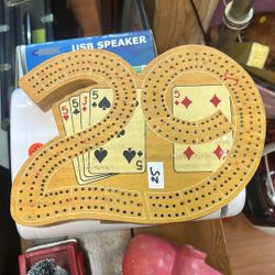 Vintage 3 Track 29 Cribbage with Playing Cards