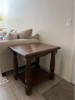 Small Brown Side Table