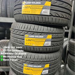 255/35R18 Land Golden New Set of Tires Installed and Balanced Set de Llantas Nuevas Instaladas y Balanceadas