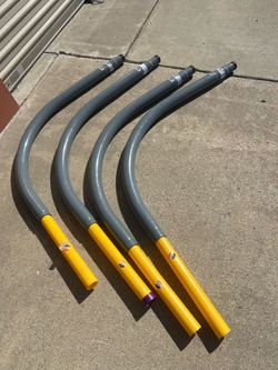 2pc  Left HOME-FLEX 1-1/2 in. IPS Poly DR 11 to 1-1/2 in. MIP Underground Meter Riser Bent (New)