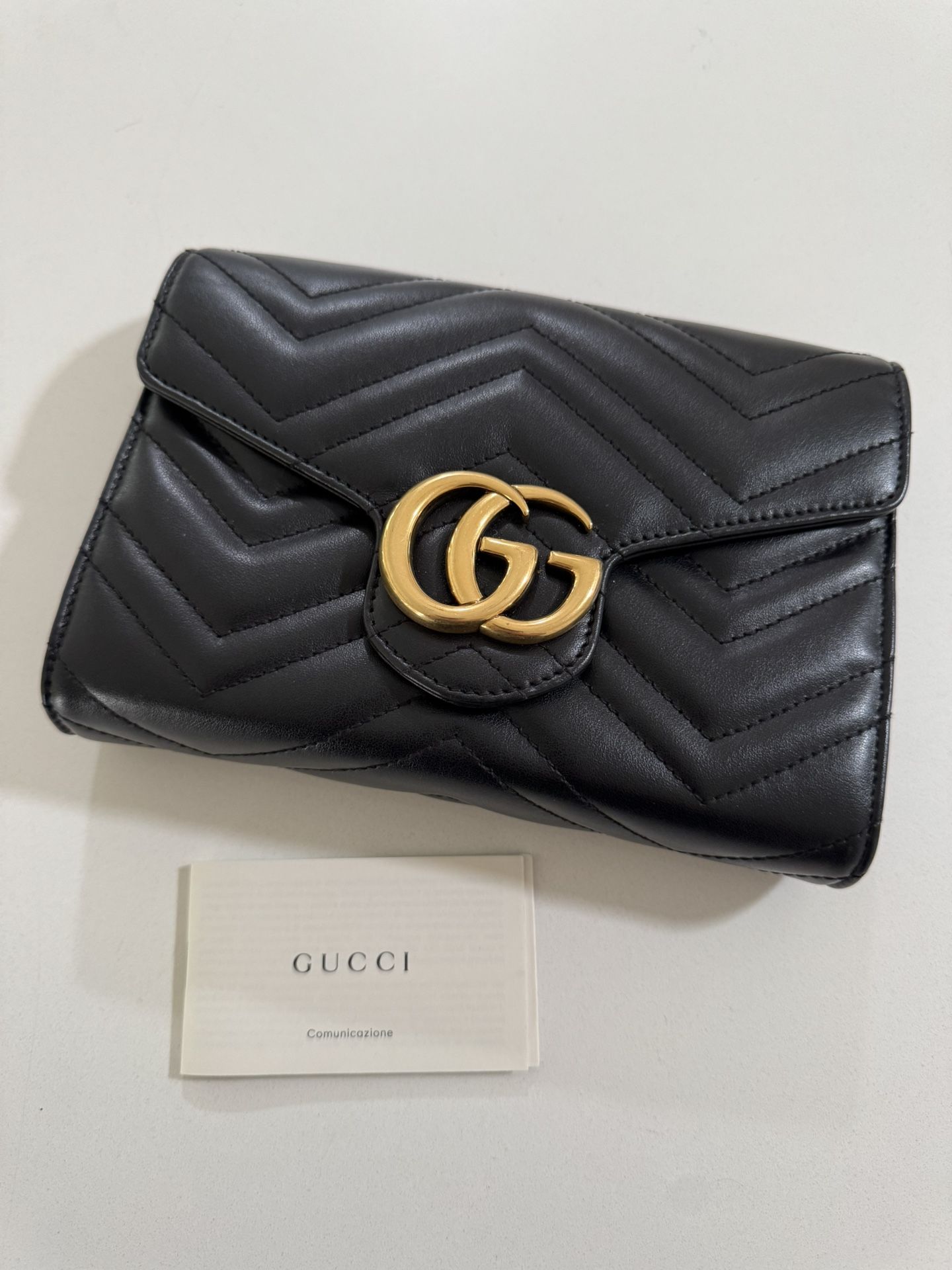 ORIGINAL Very Light Used GG MARMONT WALLET CHAIN