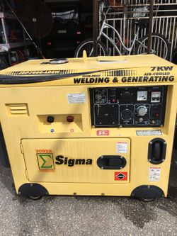 Sigma welding generador 7wk Diésel