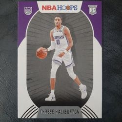 2020-21 Panini NBA Hoops Tyrese Halliburton Rookie Card RC #238 Kings 
