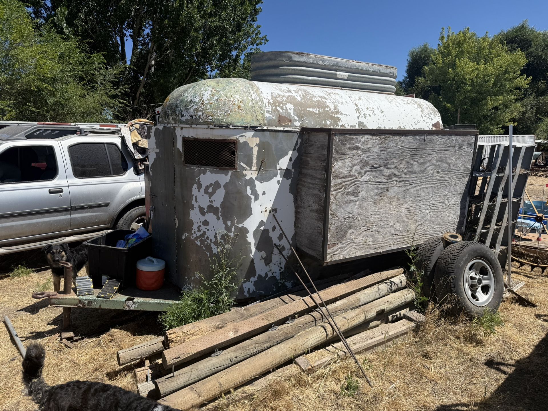 Horse Trailer Turned Into Chicken Coop