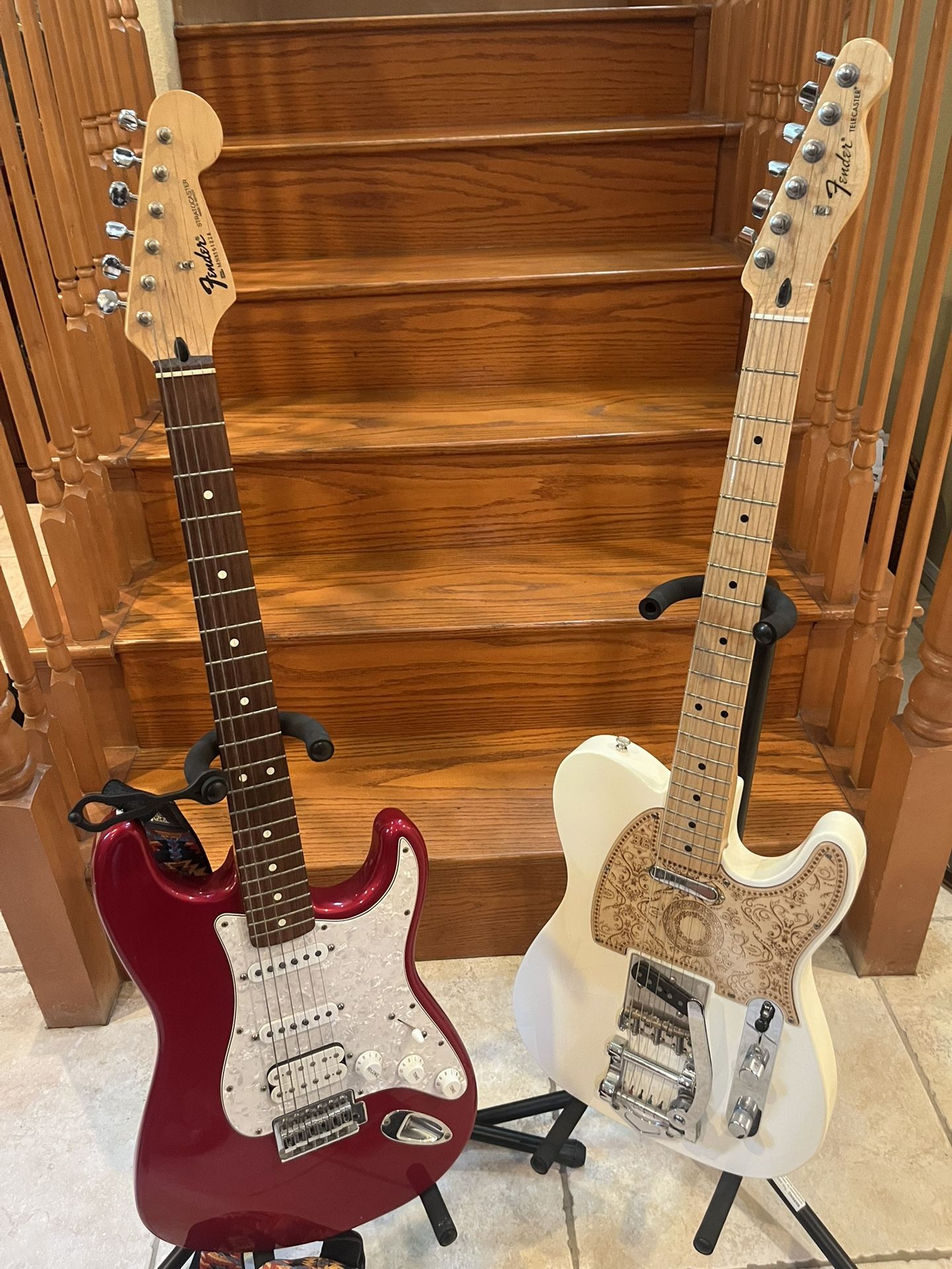 Fender MIM Telecaster And Fender MIM Stratocaster