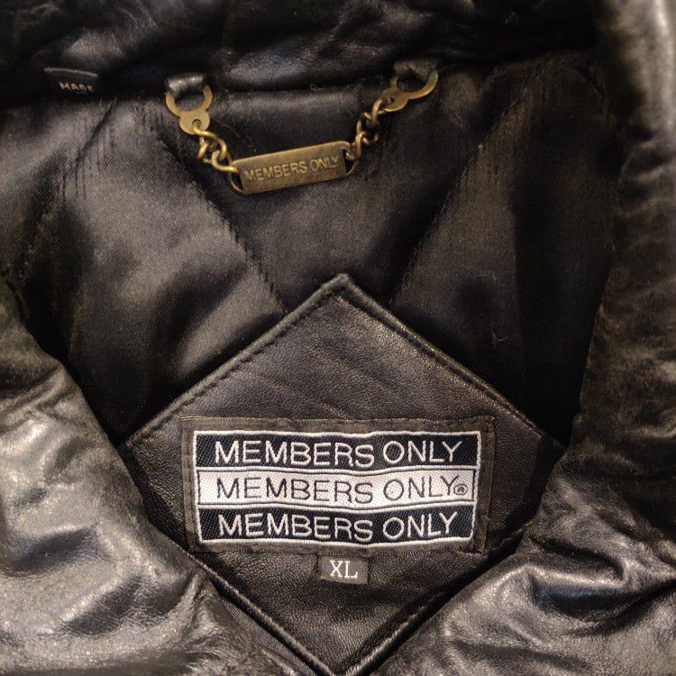 Vintage Leather Members only Jacket