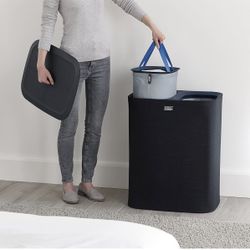 NEW! Joseph Joseph Laundry Basket 90L Dark Blue