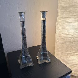 Set Of 2 Paris Candle Holder