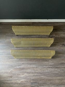 3 Gold Shelves 