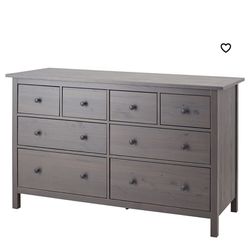 Dresser, 8-Drawer, Dark Gray, Hemnes (Ikea)