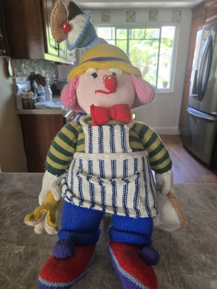 Chef Handmade Knitted Doll