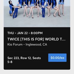 Twice Concert Ticket