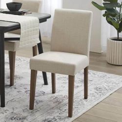 Set of 2 upholstered dining side chairs - NEW