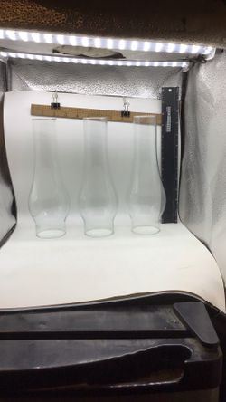 Glass Hurricanes 🕯️ X3 🕯️ Oil lamp Hurricanes