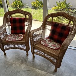 Pair of Wicker Chairs