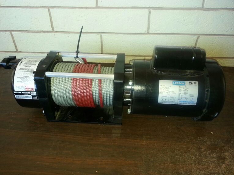 Dayton winch model 4zy95 115 / 208 / 230v 1.0hp 3000 lbs