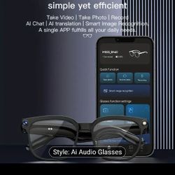AI 4K $39  Video SmartGlasses with Anti-shaking Video, Camera And More. Or two for $75,  Limited time price. 