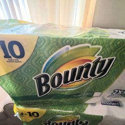 1 pk for 9 or 3 pks for $24 FIRM! Bounty Paper Towela, 8 Rolls, 50 two-ply full sheets per roll. Pick up in Garland 75042 by appointment.